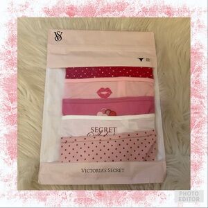 Victoria’s Secret 5-Pack Stretch Cotton V-String Panties - NWT - Size XXL